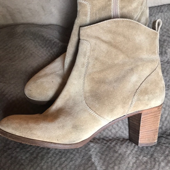 J Crew Natural Factory Quinn Suede Ankle Booties - Picture 8 of 8